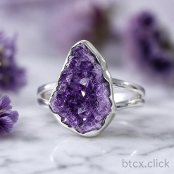 Amethyst Crystal Ring