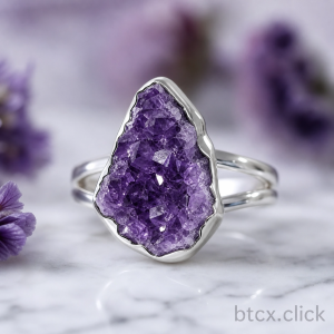 Amethyst Crystal Ring
