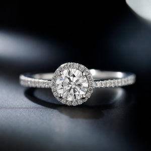 halo engagement ring